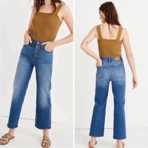 Madewell Slim Wide-Leg Crop